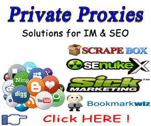 Use Private proxies..solutions for Internet marketing and SEO tools