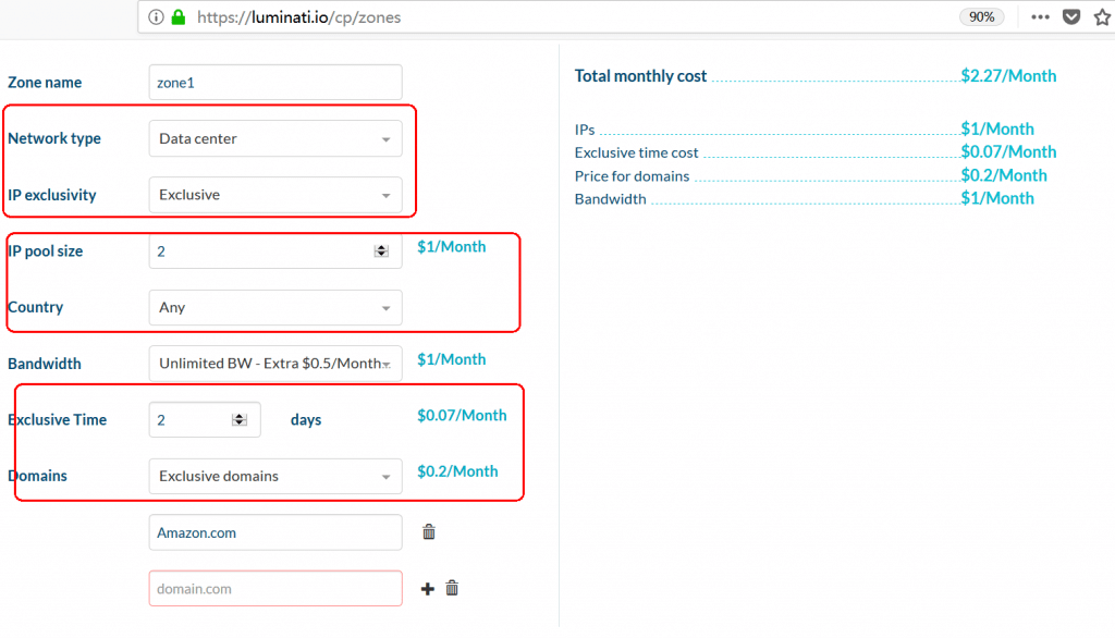 Set up your datacenter Proxies