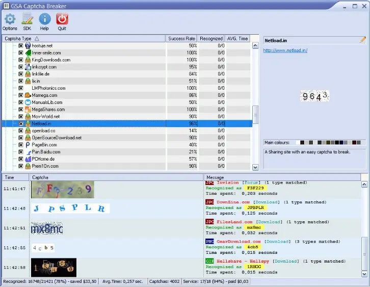 GSA Captcha Breaker Screenshot