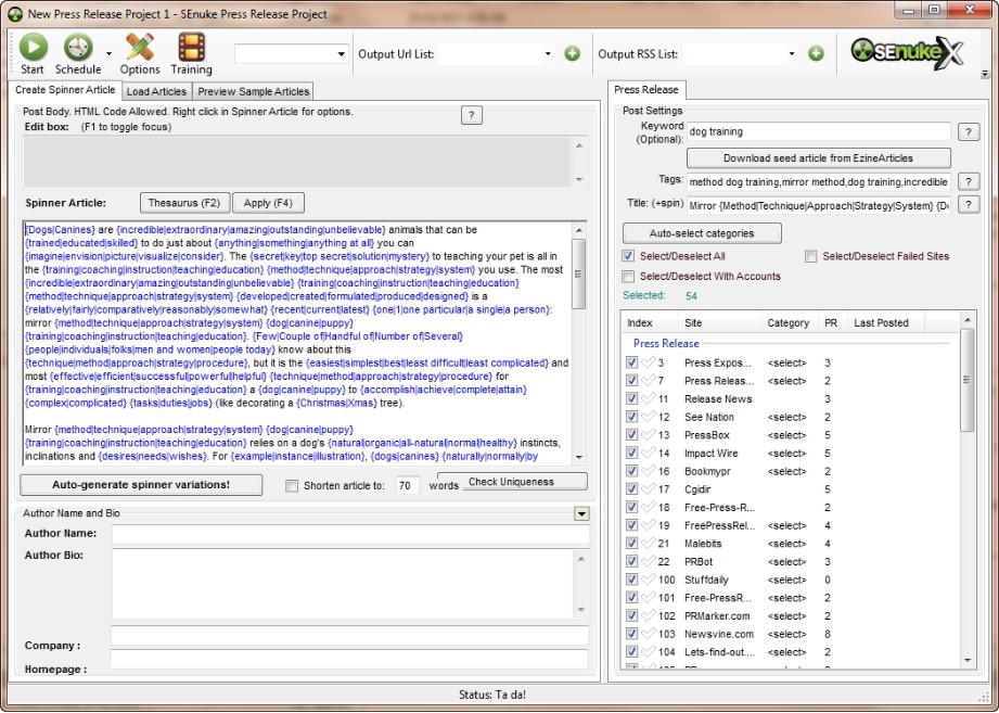 SEnukeTNG Feature for Create A Spinner Article