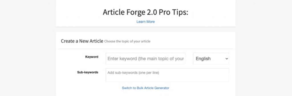 bulk articles generator