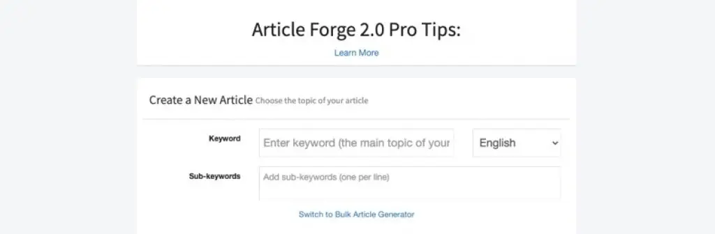 bulk articles generator