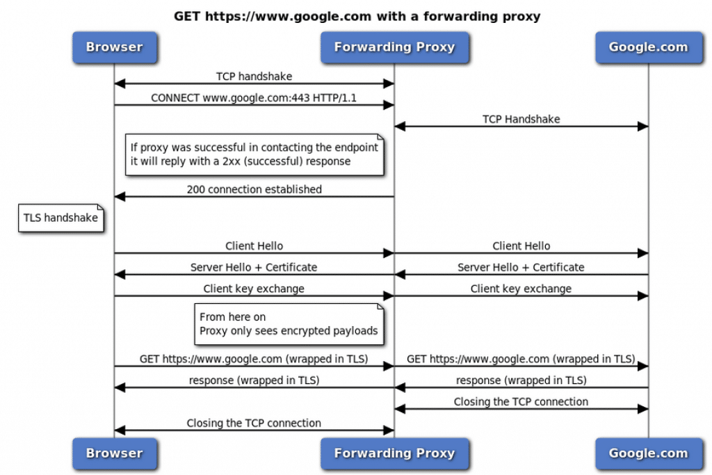 How foword HTTPs Proxy work