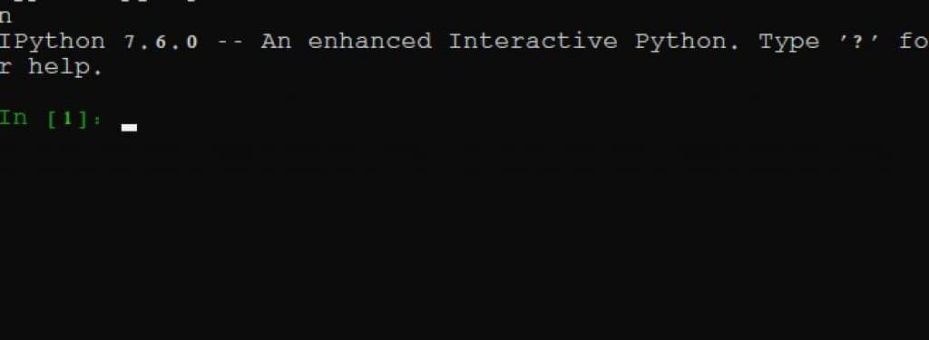 iPython first line
