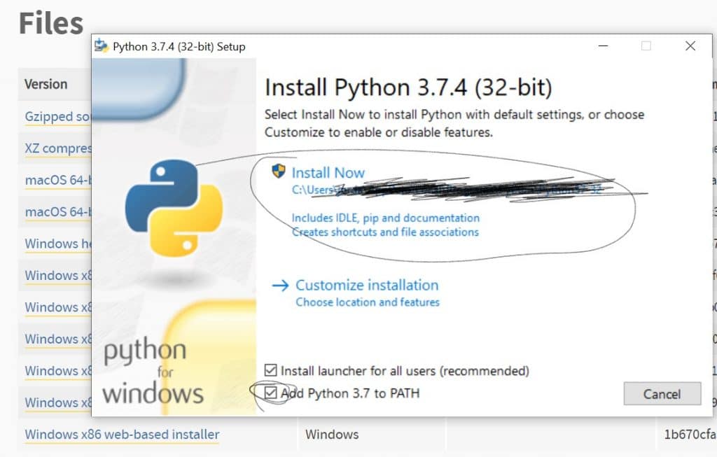 install Python