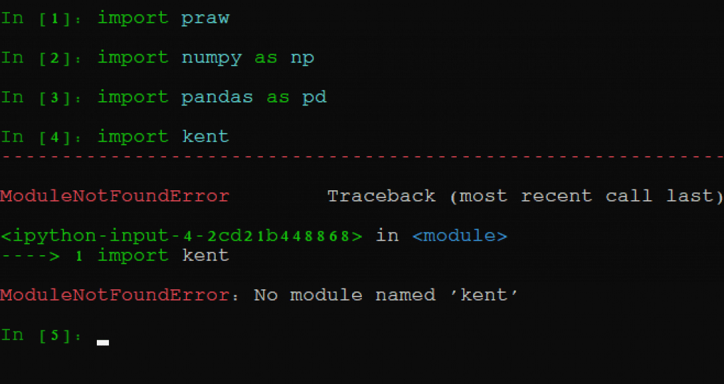 no module named kent