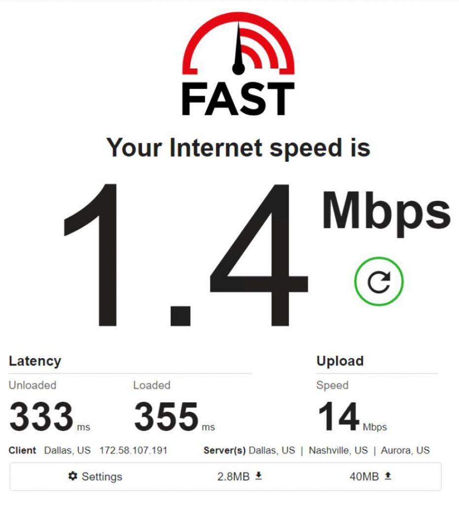 Mobile IPv4 / Location: US / Test 1