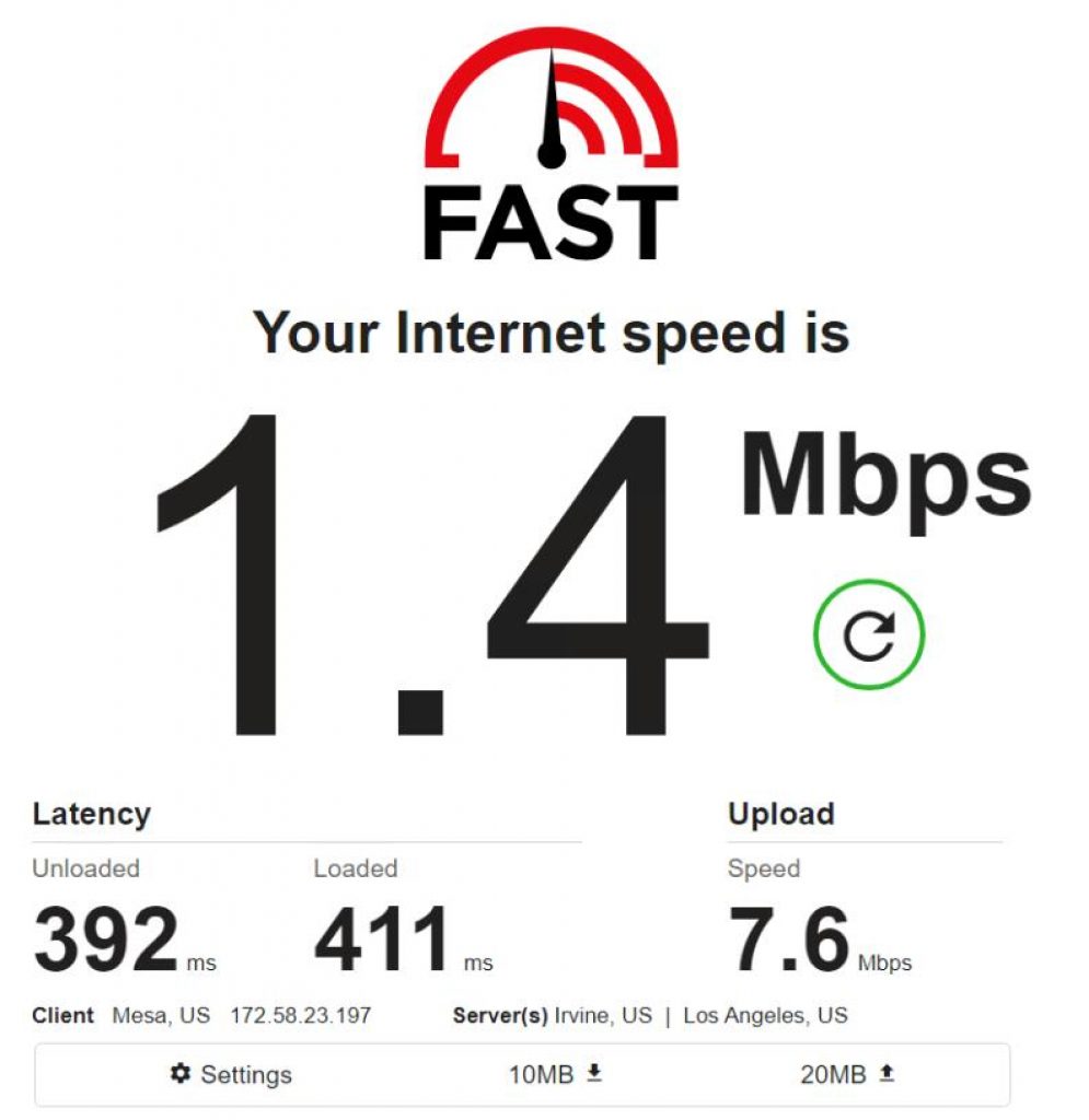 Mobile IPv4 / Location: US / Test 5