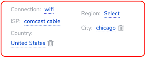 Residential Chicago Targeting settings