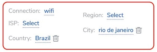 Residential Rio Targeting settings