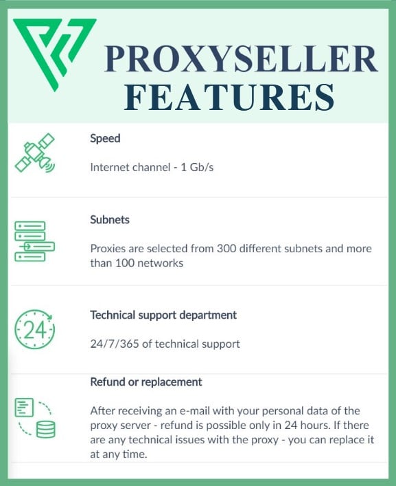 Features of proxy-seller