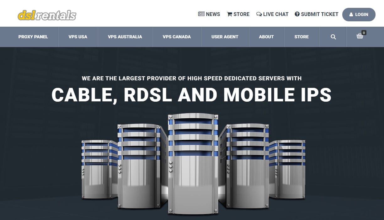 dslrentals homepage