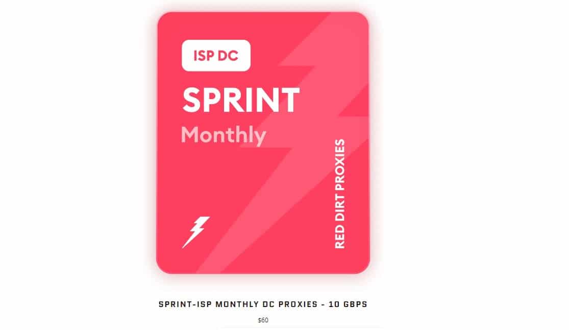 Reddirt ISP Proxy Plans