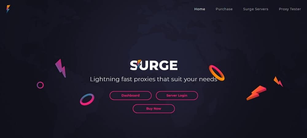 Surge Proxies Home Page