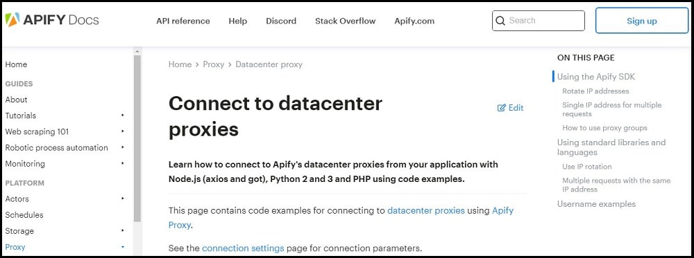 Apify Proxies uses