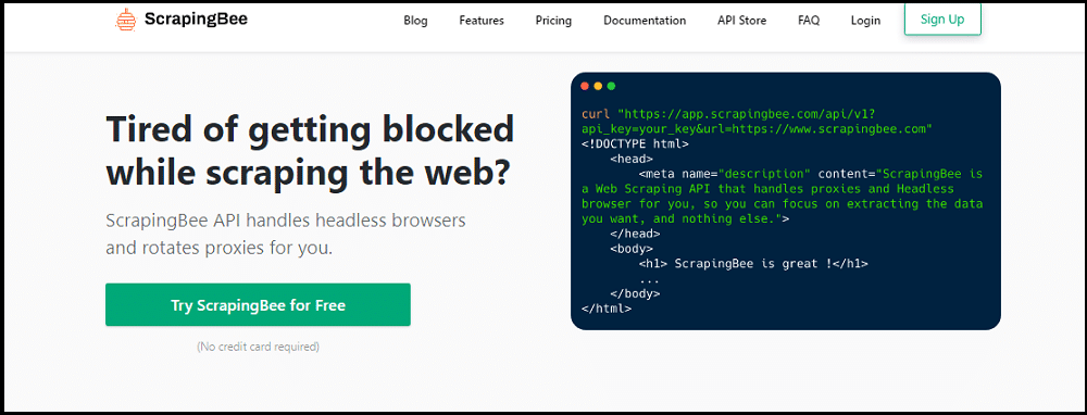 ScrapingBee overview