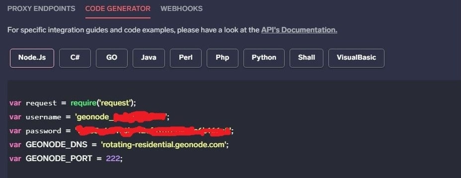 Geonode authentications