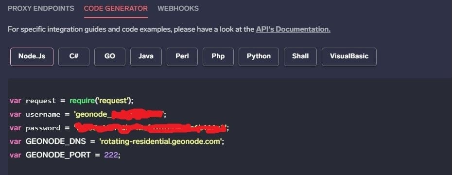 Geonode code generators