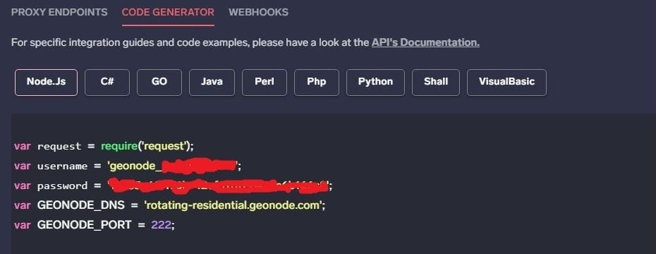 Geonode code generators