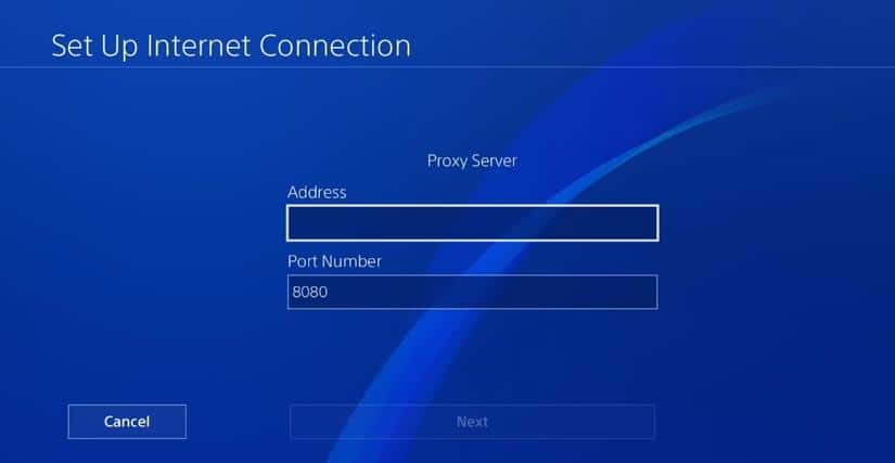 Setup Proxies on PS5 step 6