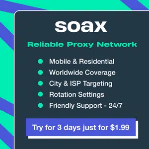 SOAX - Reliable proxies
