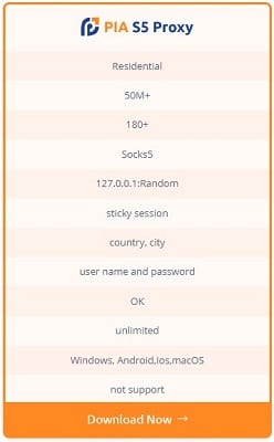 PIA S5 Proxy Feature