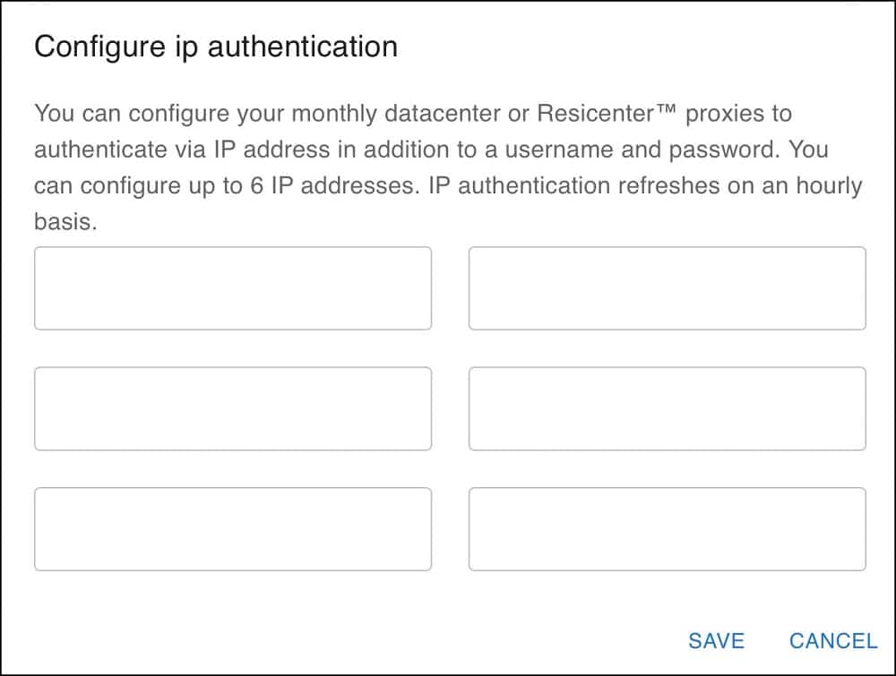 Authentication Method Supported