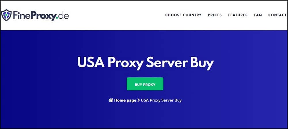 Fineproxy.de Shared Proxy overview