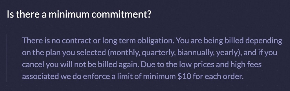 ChangeMyIP 承诺