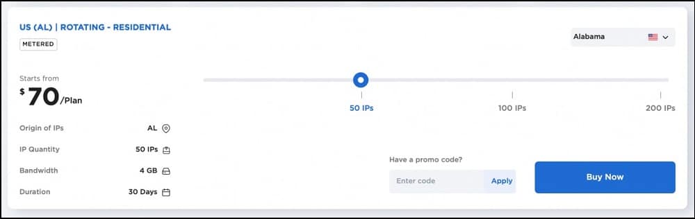 Metered Rotating Residential Proxies with Live Proxies