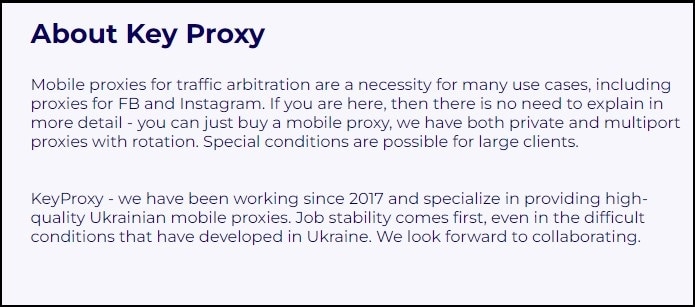 About Key MobileProxy