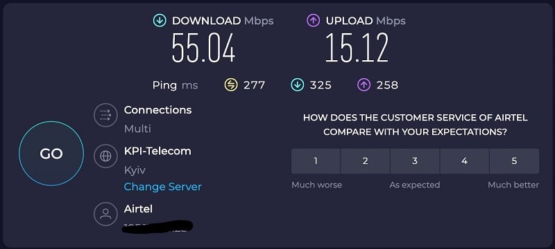 我们对 KeyProxy 的速度测试