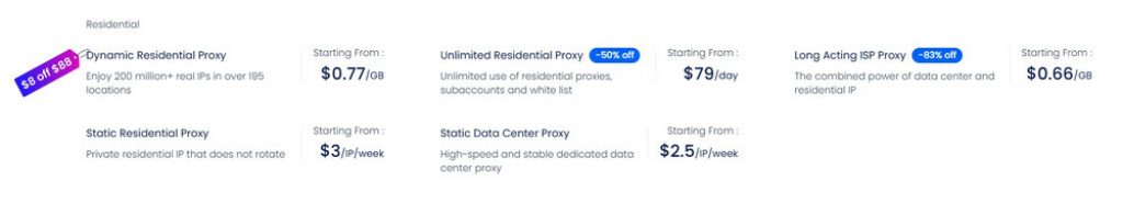 LunaProxy Price